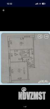 2-к квартира, вторичка, 52м2, 1/10 этаж
