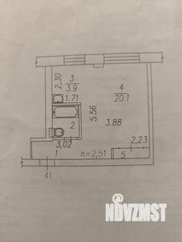 1-к квартира, вторичка, 32м2, 2/5 этаж