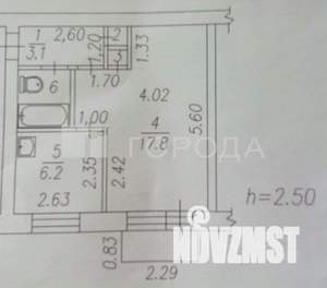 1-к квартира, вторичка, 31м2, 5/5 этаж