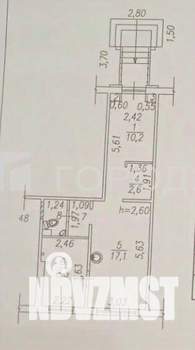 2-к квартира, вторичка, 44м2, 1/5 этаж