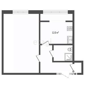 1-к квартира, вторичка, 47м2, 9/9 этаж