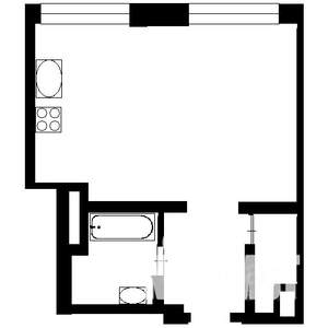 1-к квартира, вторичка, 42м2, 1/5 этаж