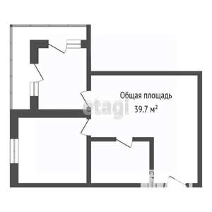 1-к квартира, вторичка, 40м2, 1/12 этаж