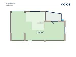 2-к квартира, вторичка, 91м2, 3/7 этаж