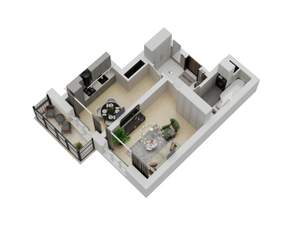 1-к квартира, вторичка, 37м2, 20/21 этаж