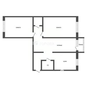 3-к квартира, вторичка, 58м2, 5/5 этаж