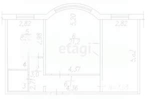 2-к квартира, вторичка, 59м2, 3/10 этаж