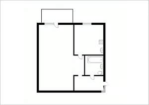 1-к квартира, вторичка, 31м2, 3/5 этаж