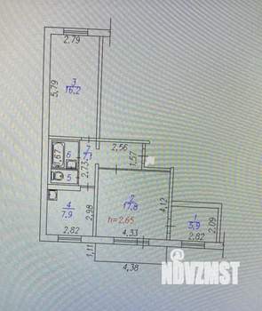 3-к квартира, вторичка, 59м2, 6/10 этаж