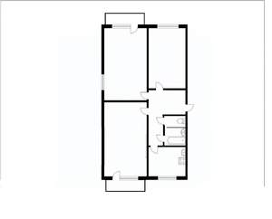 3-к квартира, вторичка, 61м2, 2/5 этаж