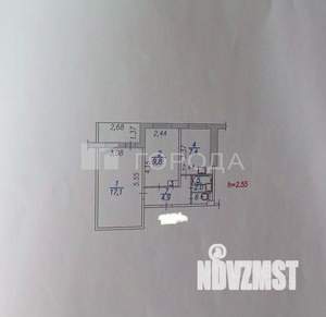 2-к квартира, вторичка, 43м2, 8/9 этаж