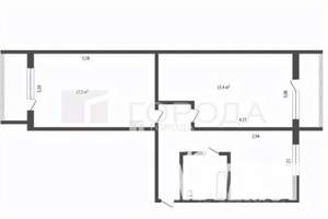 2-к квартира, вторичка, 46м2, 5/5 этаж