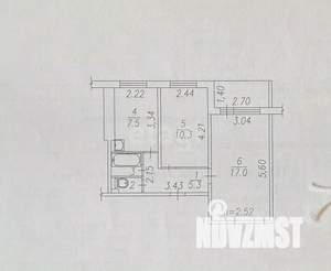 2-к квартира, вторичка, 43м2, 7/9 этаж