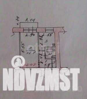 1-к квартира, вторичка, 30м2, 4/5 этаж