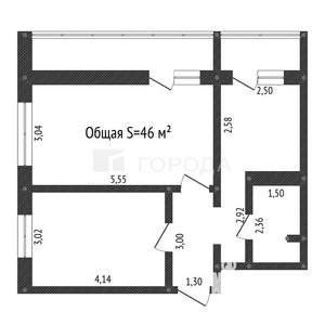 2-к квартира, вторичка, 46м2, 5/12 этаж