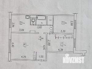3-к квартира, вторичка, 66м2, 1/10 этаж