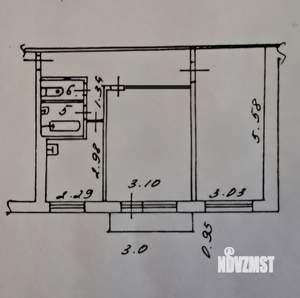 2-к квартира, вторичка, 48м2, 4/5 этаж