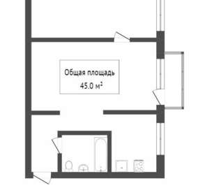 2-к квартира, вторичка, 43м2, 2/5 этаж