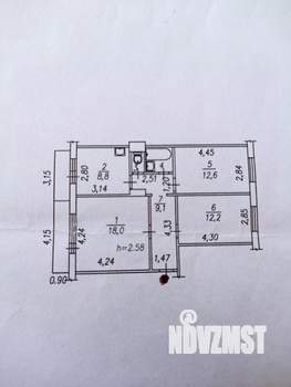 3-к квартира, вторичка, 65м2, 7/9 этаж