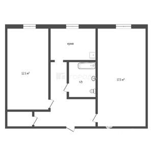 2-к квартира, вторичка, 45м2, 3/5 этаж