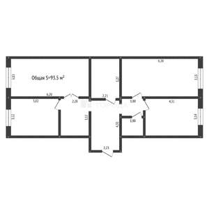 4-к квартира, вторичка, 94м2, 1/16 этаж