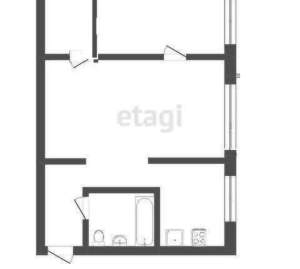 2-к квартира, вторичка, 45м2, 1/3 этаж