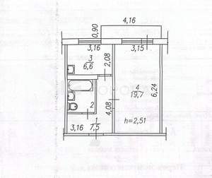 1-к квартира, вторичка, 38м2, 10/11 этаж