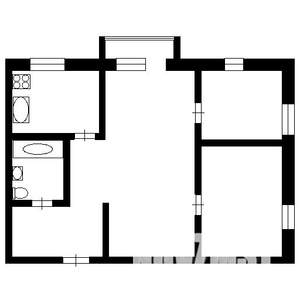 3-к квартира, вторичка, 42м2, 3/5 этаж