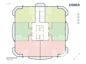 3-к квартира, вторичка, 105м2, 24/25 этаж