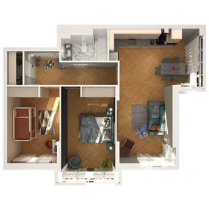 3-к квартира, строящийся дом, 77м2, 12/15 этаж