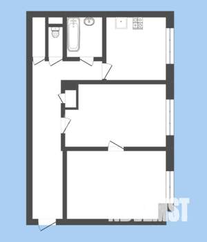 2-к квартира, вторичка, 56м2, 2/5 этаж