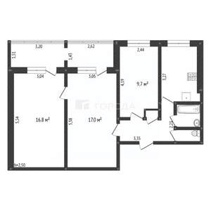 3-к квартира, вторичка, 60м2, 5/9 этаж