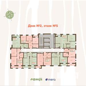 2-к квартира, вторичка, 43м2, 5/14 этаж