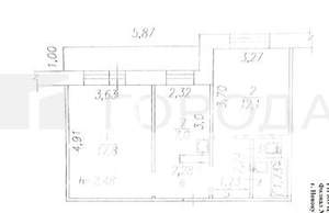2-к квартира, вторичка, 49м2, 3/5 этаж