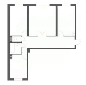 3-к квартира, вторичка, 64м2, 1/5 этаж
