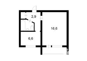 1-к квартира, вторичка, 32м2, 4/5 этаж