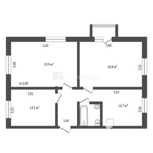 3-к квартира, вторичка, 75м2, 5/5 этаж