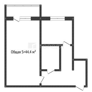 1-к квартира, вторичка, 44м2, 9/9 этаж
