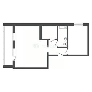 2-к квартира, вторичка, 53м2, 1/5 этаж