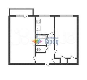 2-к квартира, вторичка, 47м2, 5/5 этаж