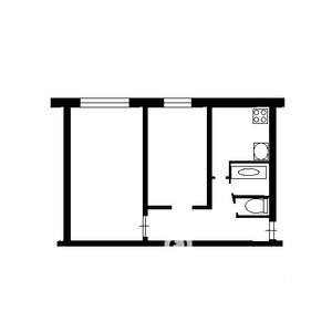 2-к квартира, вторичка, 46м2, 4/5 этаж