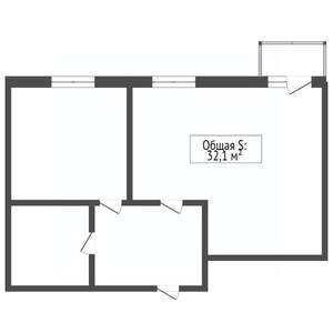 1-к квартира, вторичка, 35м2, 7/10 этаж