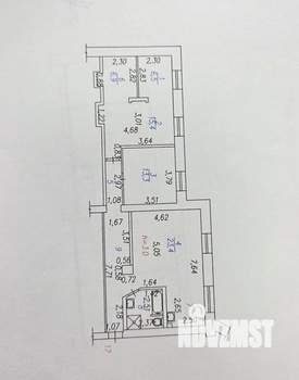 4-к квартира, вторичка, 93м2, 5/5 этаж