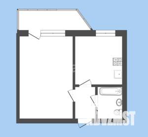 1-к квартира, вторичка, 39м2, 2/16 этаж