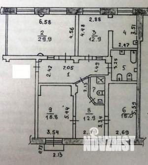 5-к квартира, вторичка, 126м2, 6/6 этаж