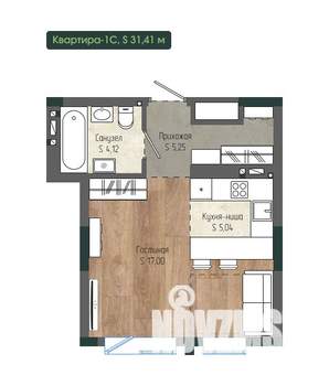 1-к квартира, вторичка, 31м2, 4/12 этаж