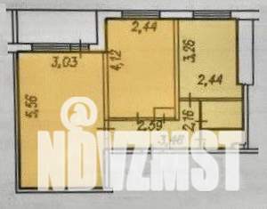 2-к квартира, вторичка, 43м2, 7/9 этаж