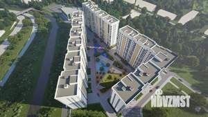 1-к квартира, строящийся дом, 41м2, 6/16 этаж