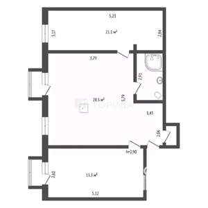 3-к квартира, вторичка, 72м2, 4/5 этаж