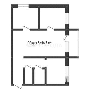 3-к квартира, вторичка, 46м2, 5/5 этаж